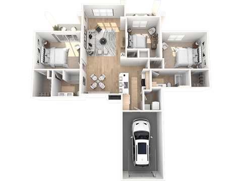 D1- Rhapsody Floor Plan at Altis Santa Barbara, Florida